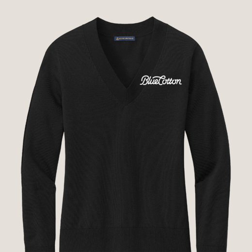 Sample image of BB18401 Brooks Brothers® Women’s Cotton Stretch V-Neck Sweater