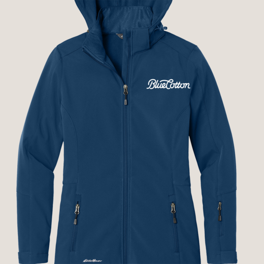 Sample image of EB537 Eddie Bauer Ladies Hooded Soft Shell Parka
